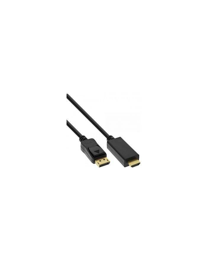 InLine Kabel InLine InLine Kabel adapter HDMI - DP (DisplayPort) z konwerterem - obługa 4K/60Hz - 1m (17181I) czarny główny