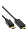 InLine Kabel InLine InLine Kabel adapter HDMI - DP (DisplayPort) z konwerterem - obługa 4K/60Hz - 1m (17181I) czarny - nr 2