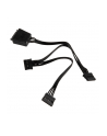 SILVERSTONE  SILVESTONE CP06-L, Y-KABEL SATA / - CZARNY (SSTCP06L)  (SSTCP06L) - nr 1