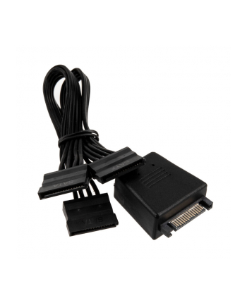 SILVERSTONE  SILVESTONE CP06-L, Y-KABEL SATA / - CZARNY (SSTCP06L)  (SSTCP06L)