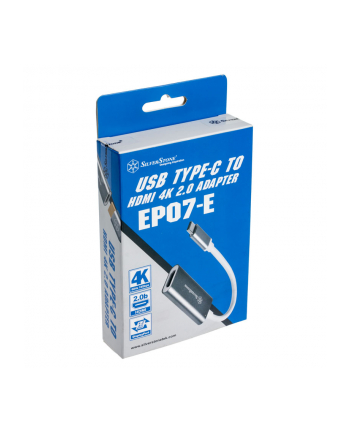 Silverstone Adapter Usb Sst-Ep07C-E - 3.1 Type C Auf Hdmi V2.0B (SSTEP07CE) nr 1