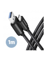 Axagon BUCM3-AM10AB, SPEED kabel USB-C <-> USB-A, 1m, USB 3.2 Gen 1, 3A, ALU, czarny(AXN) - nr 1