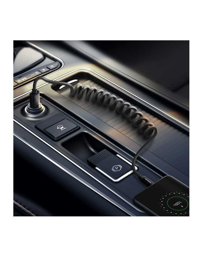 AXAGON KABEL USB  KABEL PRZEWÓD USB C - USB SPIERALA 60CM 0,6M AXAGON BUCM-AM10TB - OKABLOWANIE DARMOWA DOSTAWA  (BUCMAM10TB) główny