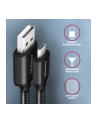 Axagon BUMM-AM10AB, HQ kabel Micro USB <-> USB-A, 1m, USB 2.0, 2.4A, ALU, oplet, CZARNY (AXN) - nr 3