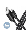 Axagon BUMM-AM10AB, HQ kabel Micro USB <-> USB-A, 1m, USB 2.0, 2.4A, ALU, oplet, CZARNY (AXN) - nr 7