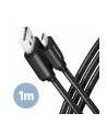 Axagon BUMM-AM10AB, HQ kabel Micro USB <-> USB-A, 1m, USB 2.0, 2.4A, ALU, oplet, CZARNY (AXN) - nr 8