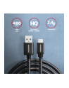 Axagon BUMM-AM10AB, HQ kabel Micro USB <-> USB-A, 1m, USB 2.0, 2.4A, ALU, oplet, CZARNY (AXN) - nr 9