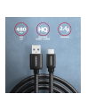 Axagon BUMM-AM15AB, HQ kabel Micro USB <-> USB-A, 1.5m, USB 2.0, 2.4A, ALU, oplet, CZARNY (AXN) - nr 5
