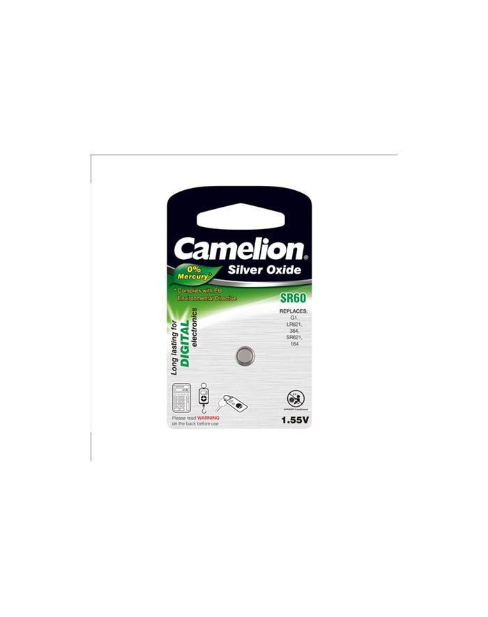 Camelion Camelion Silver Oxid celles 1.55V (SR60W)/G1/364, 1-pack, "no mercury" główny