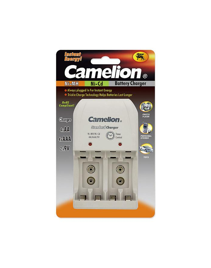 CAMELION PLUG-IN BATTERY CHARGER BC-0904S 2X OR 4XNI-MH AA/AAA OR 1-2X 9V NI-MH główny