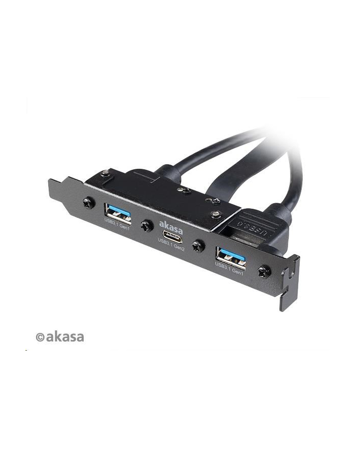 Akasa adaptér MB interní, USB 3.1 Gen2 internal adapter cable & dual Gen1 Type-A Ports, 50 cm (AKA) główny
