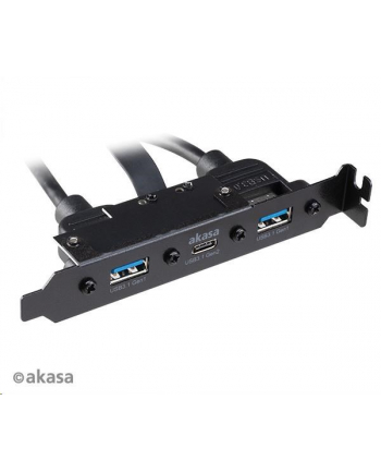 Akasa adaptér MB interní, USB 3.1 Gen2 internal adapter cable & dual Gen1 Type-A Ports, 50 cm (AKA)