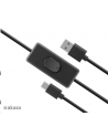 Akasa kabel USB-A 2.0 na USB-C, napájecí kabel se switchem (pro Raspberry Pi 4), 1.5m (AKA) - nr 1