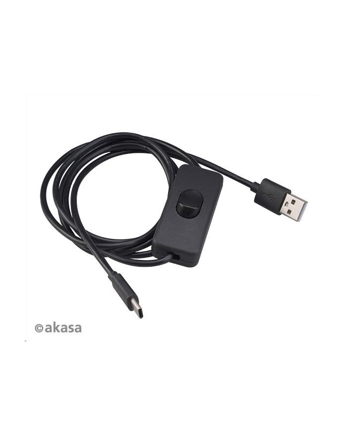 Akasa kabel USB-A 2.0 na USB-C, napájecí kabel se switchem (pro Raspberry Pi 4), 1.5m (AKA) główny