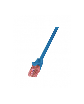 LOGILINK  PATCH CABLE CAT 6, U/UTP, BLUE, 0.25 M (CQ2016U)  (CQ2016U)
