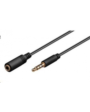 Premiumcord Kabel Jack 3,5mm 4 pinový M/F 3m pro Apple iPhone, iPad, iPod (PRC)