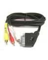 Premiumcord Kabel SCART - 3xCINCH M/M 1.5m in/out přepínač (PRC) - nr 1