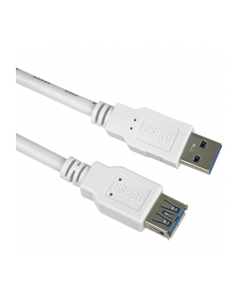 Premiumcord Prodlužovací kabel USB 3.0 Super-speed 5Gbps A-A, MF, 9pin, 0.5m, bílá (PRC)