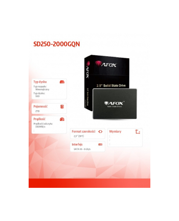 afox Dysk SSD - 2TB QLC 560 MB/s