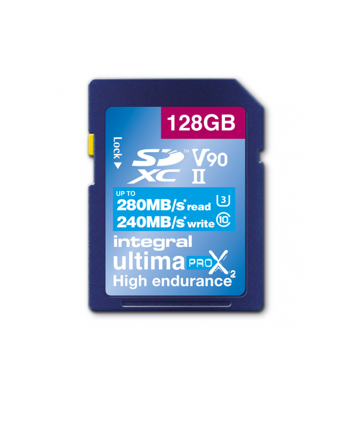Integral Karta UltimaProX2 Sdxc 128GBUhs-ii V90 główny