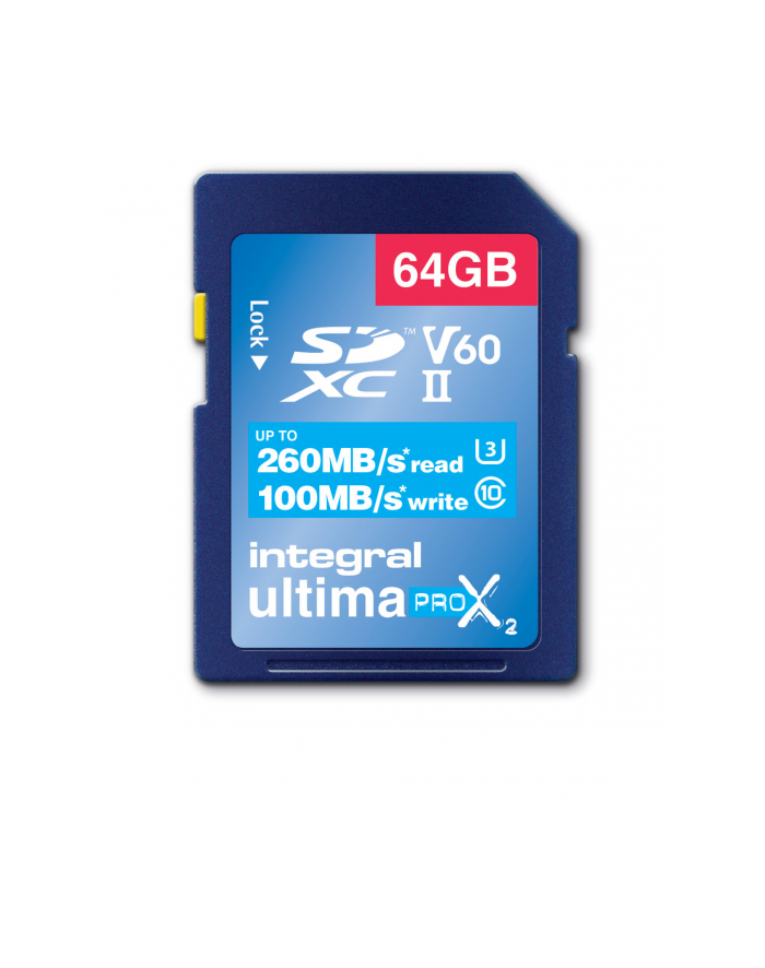 Integral UltimaProX2 Sdxc 260/100 Uhs-ii V60 64GB główny
