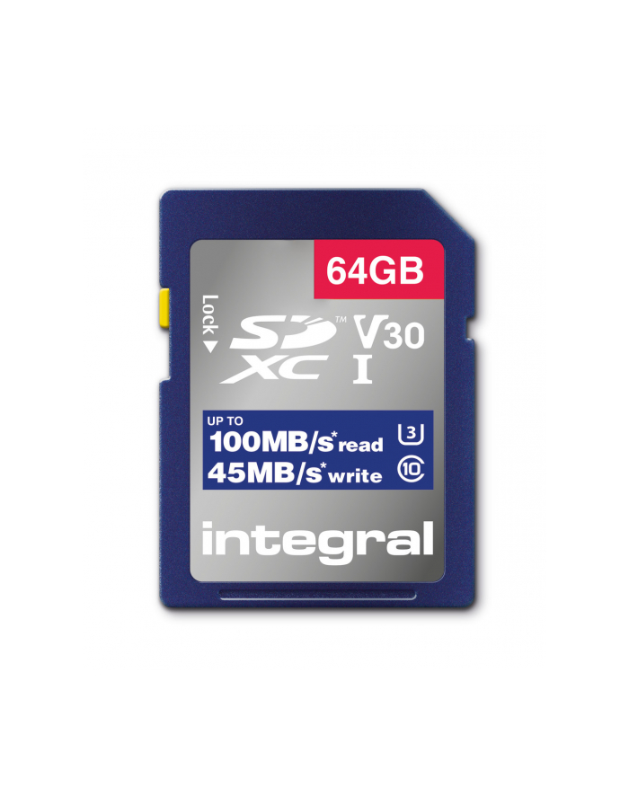 Integral High Speed SDXC 64GB V30 UHS-I U3 główny