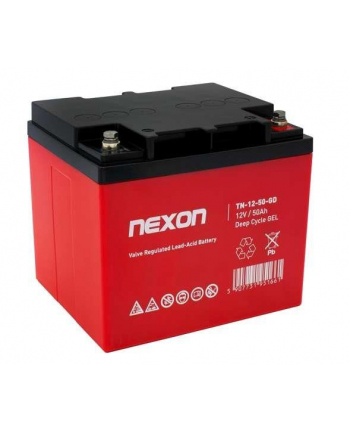 Akumulator żelowy Nexon TN-GEL 12V 50Ah long life(12l) - głębokiego rozładowania i pracy cyklicznej