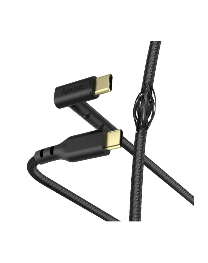 Hama kabel USB typ C - USB typ C 1,5m Czarny (187214) główny