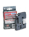 TAŚMA BROTHER TZS231-12MM X 8M CZARNY/BIAŁY STRONG - nr 11