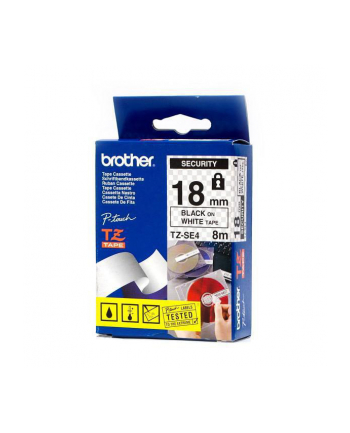 TAŚMA BROTHER TZSE4- 18MM X 8M SECURITY PLOMBOWA