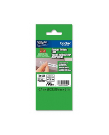 TAŚMA BROTHER TZSE4- 18MM X 8M SECURITY PLOMBOWA
