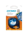 TAŚMA DYMO LETRA TAG- 12MM X 4M PLASTIKOWA BIAŁA (59422) - nr 2