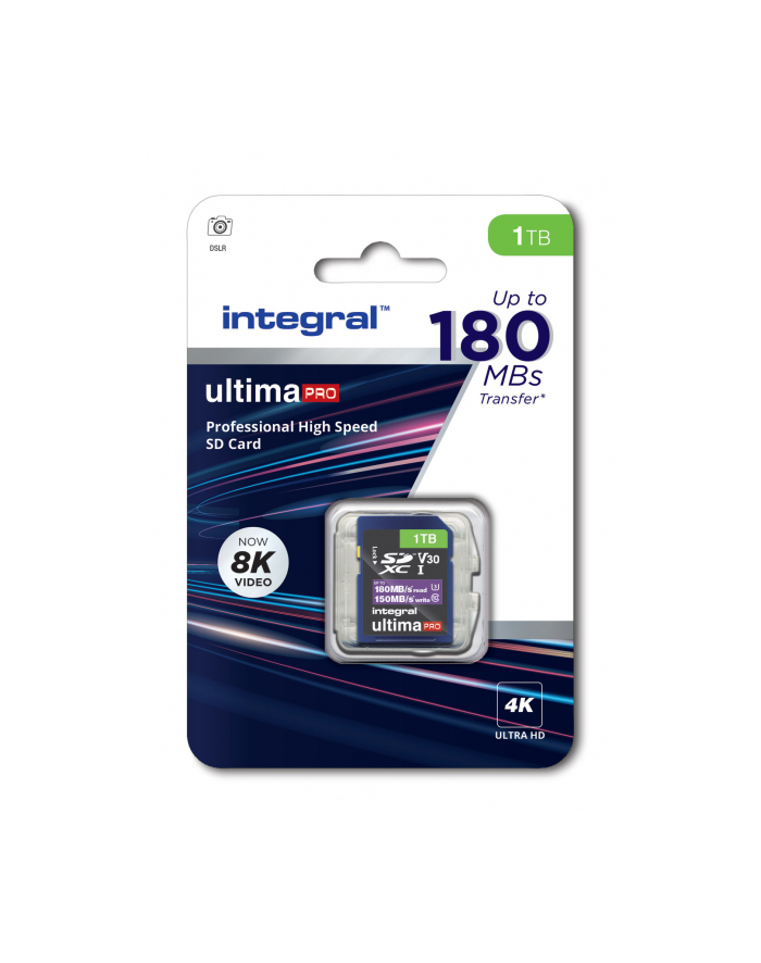 Karta pamięci INTEGRAL Professional High Speed SDXC V30 UHS-I U3 1TB główny
