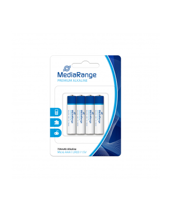 Baterie alkaliczne MediaRange MRBAT101 Micro AAA|LR03|1.5V, Pack 4