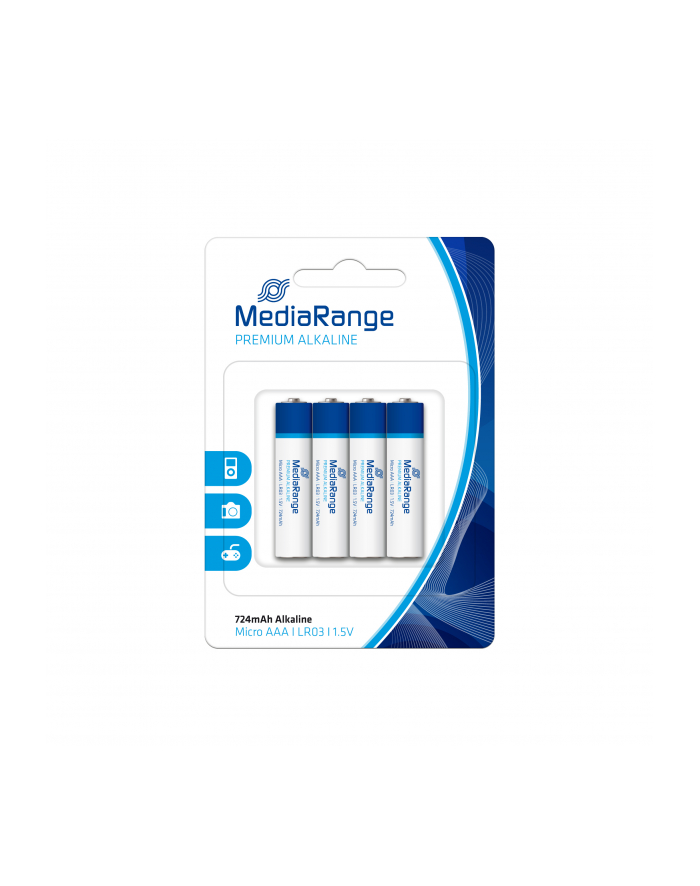 Baterie alkaliczne MediaRange MRBAT101 Micro AAA|LR03|1.5V, Pack 4 główny