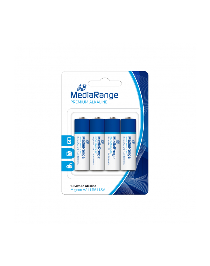 Baterie alkaliczne MediaRange MRBAT104 Mignon AA|LR6|1.5V, Pack 4 główny