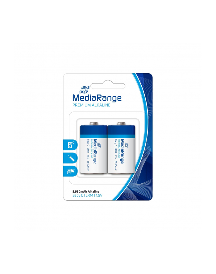 Baterie alkaliczne MediaRange MRBAT108 Baby C|LR14|1.5V, Pack 2 główny