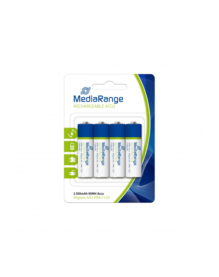 Akumulator MediaRange MRBAT121 Mignon AA|HR6|1.2V, Pack 4 główny