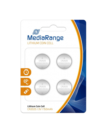 Baterie litowe MediaRange MRBAT131 Coin Cells, CR2025|3V, Pack 4