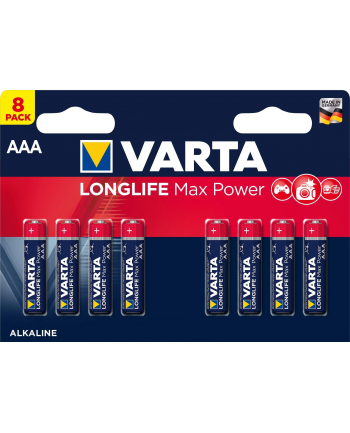 Baterie VARTA LONGLIFE MAX POWER AAA 1.5V 8 szt