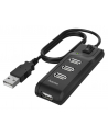 Hub USB 2.0 Hama USB-A - 4x USB-A z włącznikiem czarny - nr 1