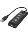 Hub USB 2.0 Hama USB-A - 4x USB-A z włącznikiem czarny - nr 2