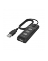 Hub USB 2.0 Hama USB-A - 4x USB-A z włącznikiem czarny - nr 4