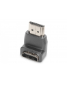 Adapter DIGITUS HDMI 2.0 HighSpeed z Ethernetem Typ HDMI A kątowy/HDMI A M/Ż czarny - nr 14
