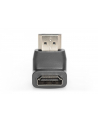 Adapter DIGITUS HDMI 2.0 HighSpeed z Ethernetem Typ HDMI A kątowy/HDMI A M/Ż czarny - nr 16