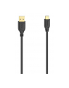 Kabel Hama USB-C - USB 2.0 A Flexi-Slim 0,75m czarny - nr 1