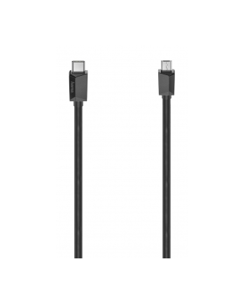 Kabel Hama USB 2.0 USB-C - Micro USB 0,75m czarny