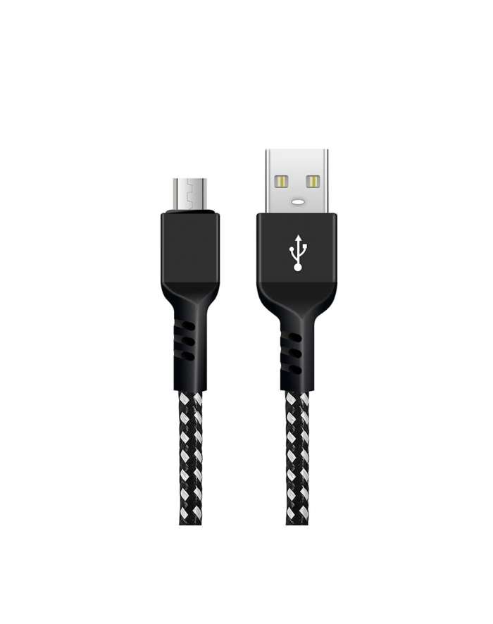 Kabel USB 2.0 Maclean MCE483 USB A - micro USB B Fast Charge 5V/2,4A Czarno-biały 2m główny