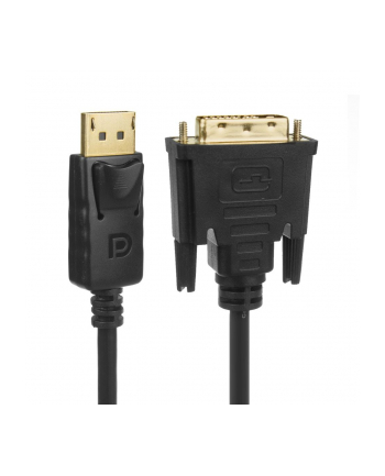 Kabel adapter Maclean MCTV-715 Display Port (DP) - DVI 4K/30Hz czarny 1,8m