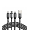 Kabel USB-C, Lightning, micro USB 3w1 everActive CBB-1.2MCI 1,2m szary - nr 1